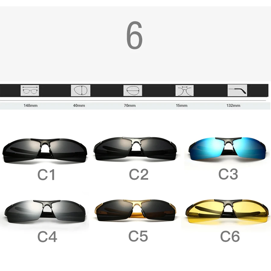 VEITHDIA Aluminum Magnesium Sport Sunglasses Polarized Men Coating Mirror Driving Sun Glasses oculos Male Eyewear Accessories