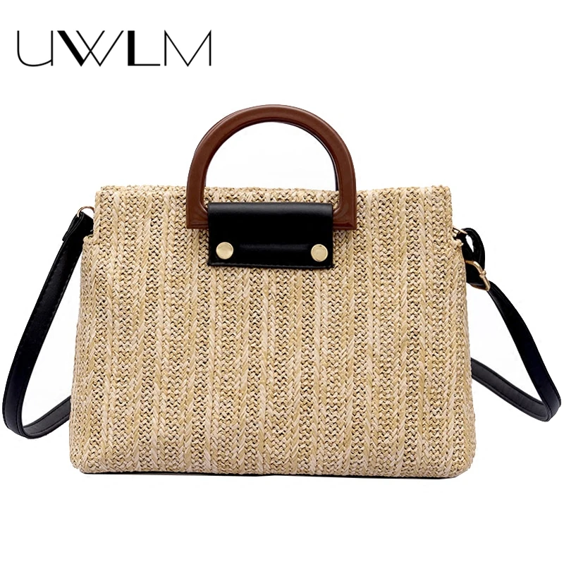 

Women Big Straw Bags Handbags famous brands 2018 New Fashion Messenger Bags Totes All Match Summer Beach Shoudler Crossbody Bags