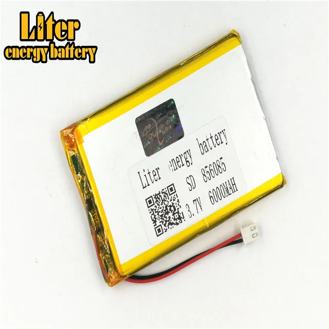 XHR-2P 2,54 856085 в 3,7 в ядро 6000 мАч Резервная мощность полимерная литиевая батарея Зарядка сокровище
