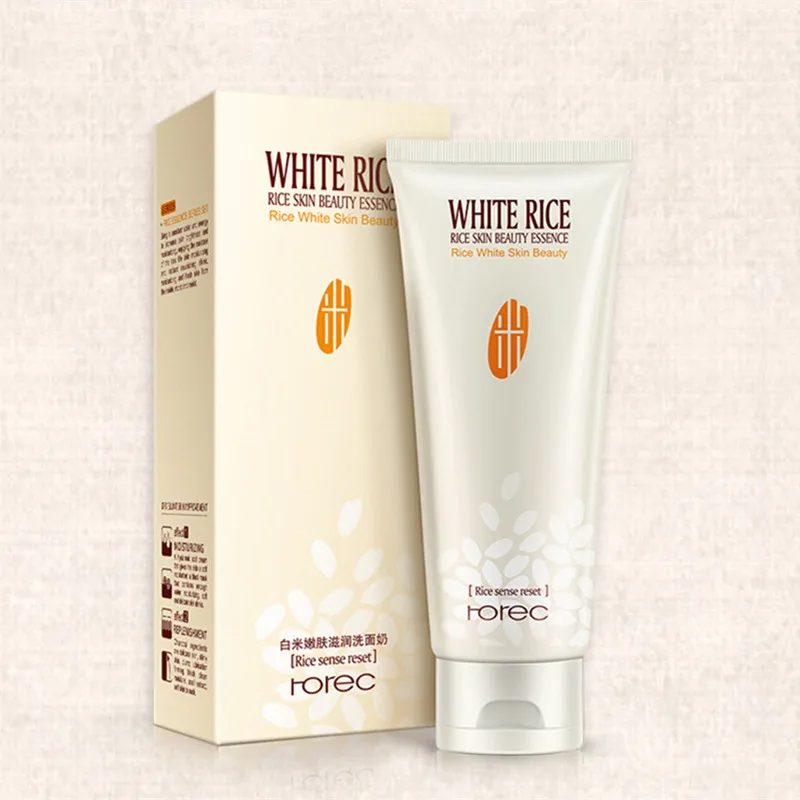 HOREC White rice skin cleanser moisturizing nourishing acne plant smooth summer Nourishing oil control Hydrating Nourish 1