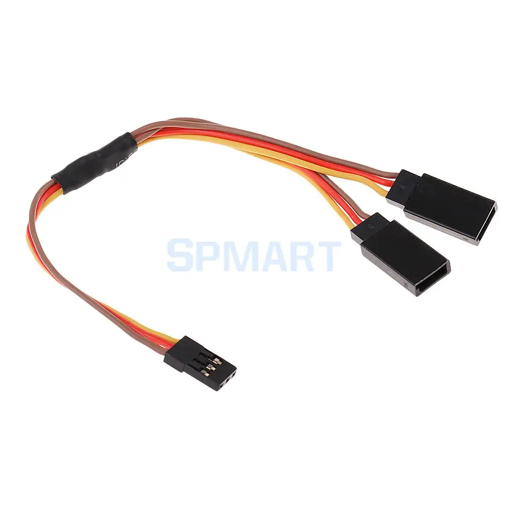 150mm 2-Way Servo Extension Y Cable Lead Wire for JR Futaba RC Cars Plane Helicopters Drone