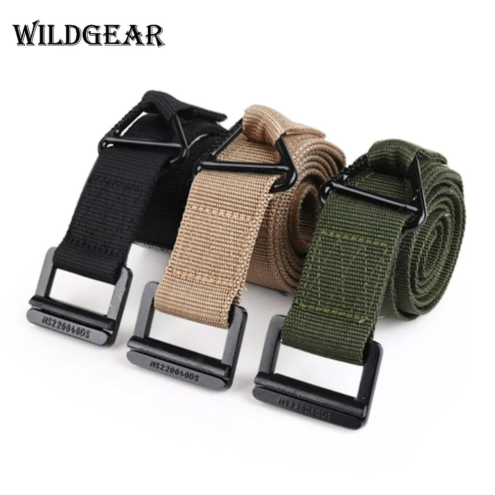 Mens Canvas Belt Military Tactical Waist Belt Nylon Buckle Webbing Waistband