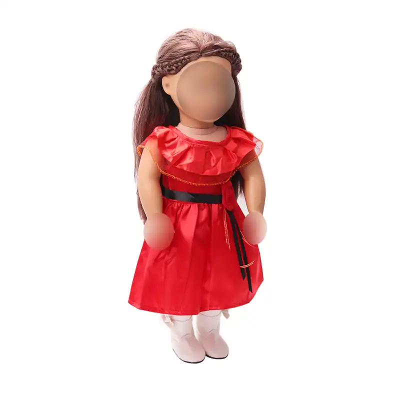muñeca vestido rojo