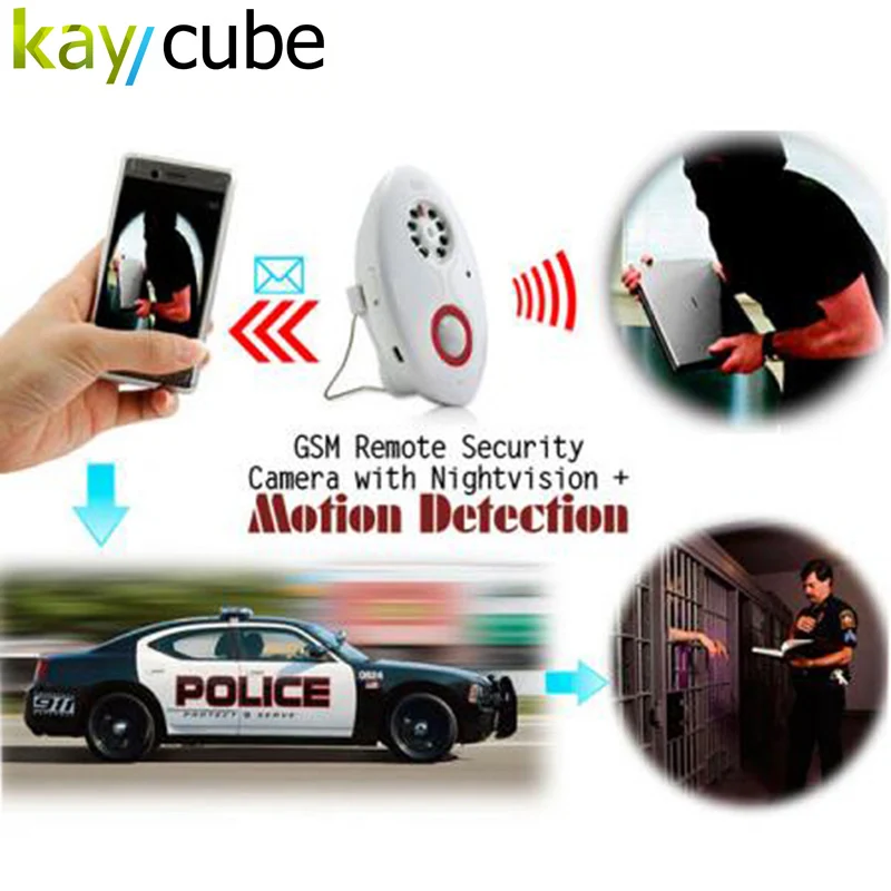 מצלמת אבטחה מרחוק GSM עם Nightvision זיהוי תנועה + דוא