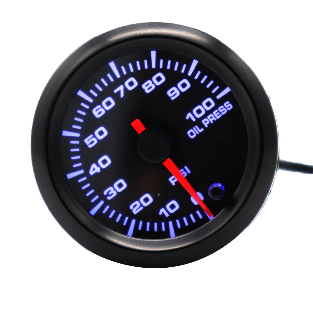 B4086 0-100PSI 7 светодио дный цветов Светодиодная подсветка 12 В в автомобильный датчик давления масла с датчиком 0-100PSI
