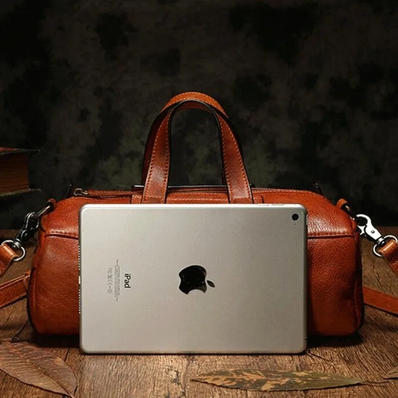 AETOO New autumn wild casual leather handbag large capacity literary retro diagonal cross leather motorcycle bag