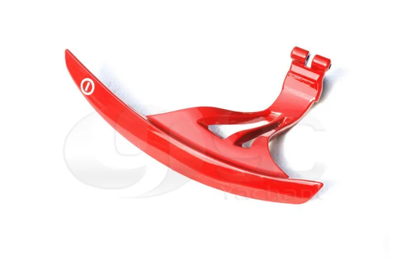 2008-2013 Nissan R35 GTR AutoTecknic Style Lengthened Shift Paddle Glossy Red (3)