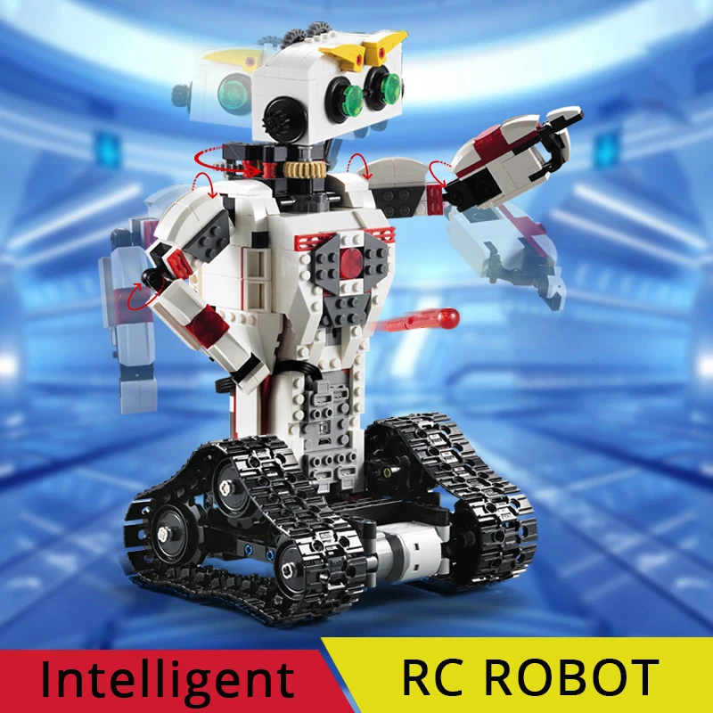 

710pcs 2 Style Creative Remote Control RC Robot Building Blocks Motor Power Function Deformation Robots Bricks Fit Legoing Toys