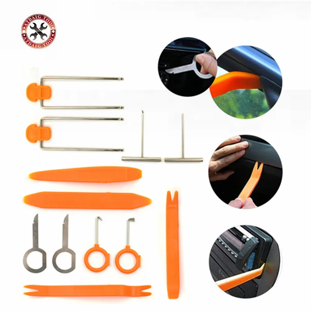 

12pcs Car Door radio Interior Plastic Trim Panel Dashboard Installation Removal Pry Ster For BMW Honda Audi Benz VW Auto Vehicle