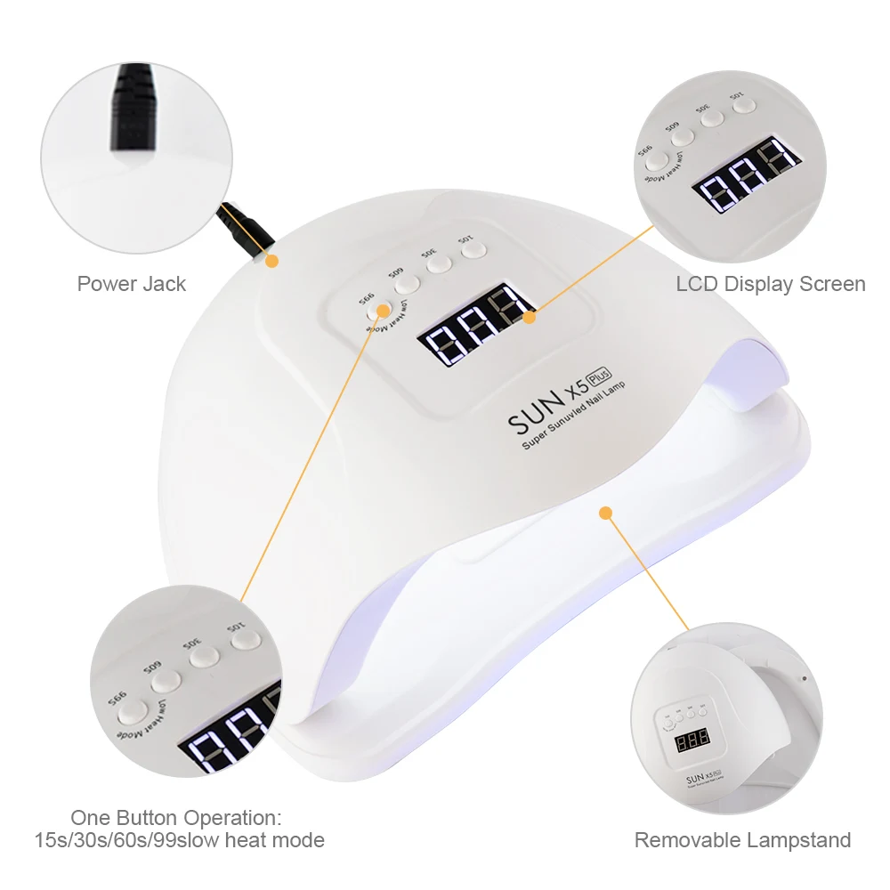 Сушилка для ногтей SUN X5 54 Вт УФ светодиодный светильник с ЖК-дисплеем 36 светодиодный s лампа для отверждения всех гелей Полировочный для ногтей, Маникюрный Инструмент