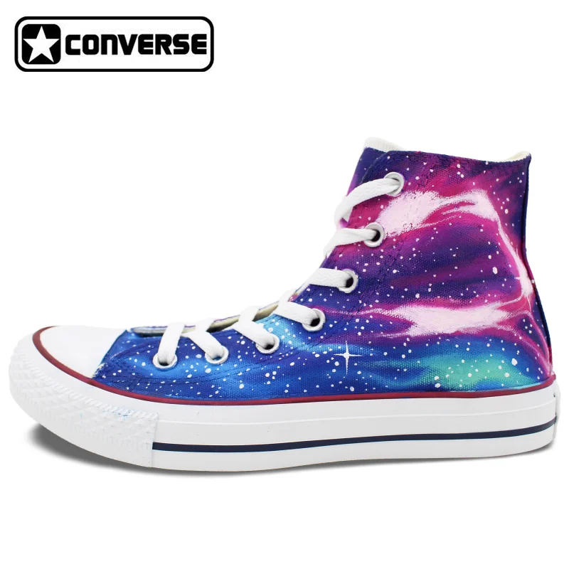 Prix pour Haute Top Converse All Star Chaussures Bleu Violet Nébuleuse Galaxy Design Personnalisé Peint À La Main Toile Chaussures Femmes Hommes Sneakers Prix pour Haute Top Converse All Star Chaussures Bleu Violet Nébuleuse Galaxy Design Personnalisé Peint À La Main Toile Chaussures Femmes Hommes Sneakers