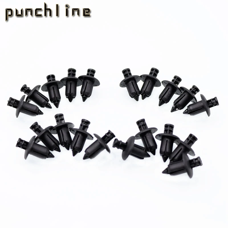 

Fit For Honda, Yamaha, Suzuki, Kawasaki Motorcycle ATV Nylon Fairing Trim Panel Fasteners Clip Rivets 20pcs 8mm