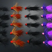 40 шт. высасывающие яйца шерстяные Buggers черный/красный стримеры лосось форель мухи для рыбалки