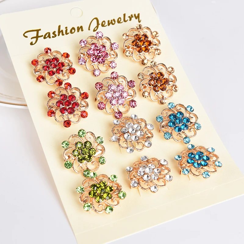 Симпатичный с кристаллами броши ювелирные изделия различные стиль Broche Femme Bijoux булавки платок Брошь для свитера Красочные Настраиваемые