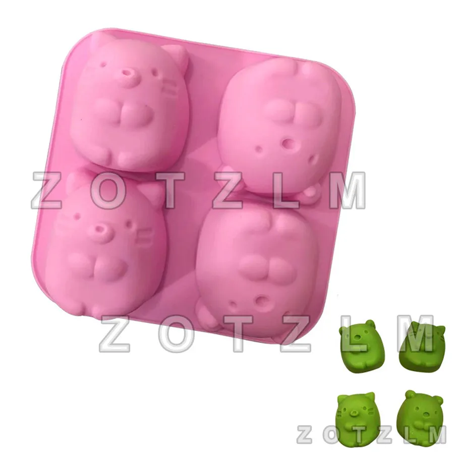 

Cartoon Mouse Marmot Cake Mold Groundhog Shape Silicone Mold Fondant Cookie Soap Pudding Chocolate Mold Gatea Cake Tools GJD170