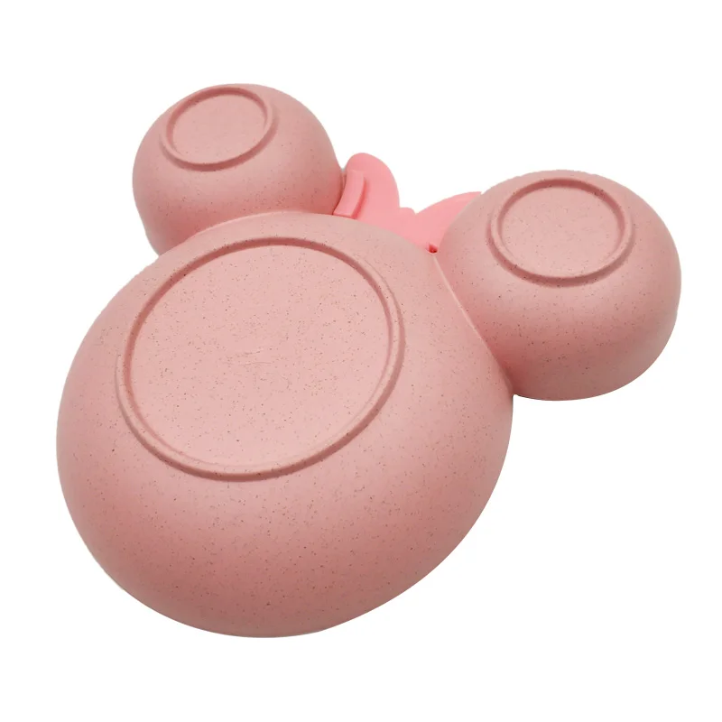 1Pc Baby Tableware Cartoon Kids Divided Bowl Wheat Straw Children Plates Baby Feeding Dinnerware Eating Food Dishes with bow 1Pc Baby Tableware Cartoon Kids Divided Bowl Wheat Straw Children Plates Baby Feeding Dinnerware Eating Food Dishes with bow