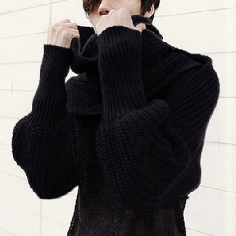 

New Arrival Fashion Autumn Women Knitting Wool Wrap Coat Shawl Loose Winter Warm Lady Batwing Sweater Cardigan Knitted Scarf