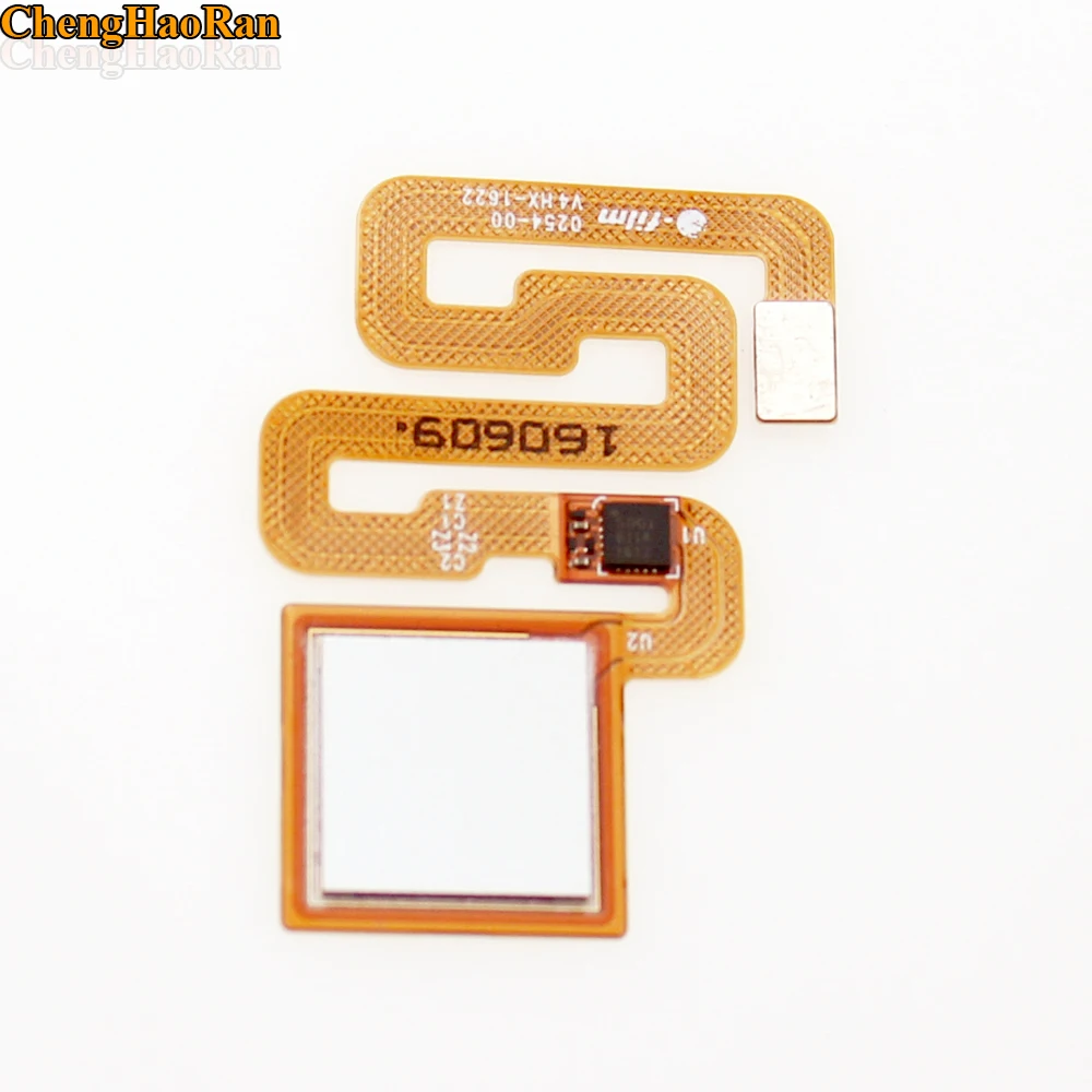 ChengHaoRan 1 шт. сканер отпечатков пальцев для Xiaomi Redmi 3 3s 4X Pro кнопка домой датчик отпечатков пальцев гибкий кабель сенсорный ID ключ возврата