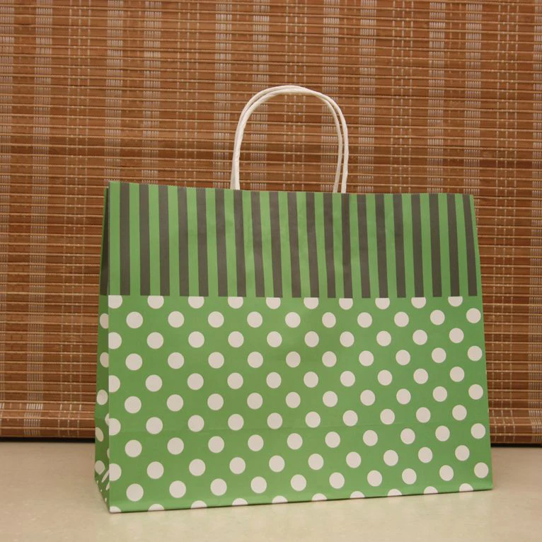 40 pcs 8 Color 26x33x12cm Kraft Paper Gift Bag With Handle