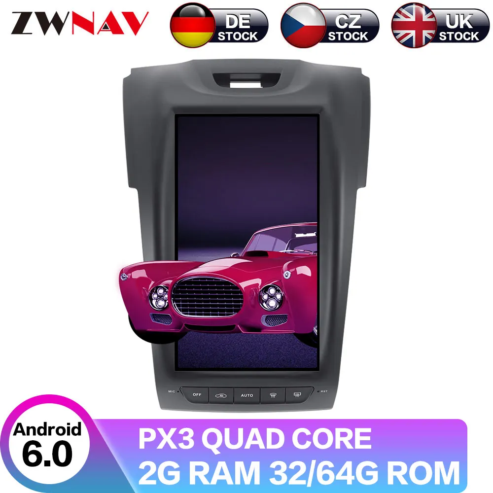 

Android 6.0 Tesla 12.1" Screen Car Stereo For Isuzu D-Max 2012 2013 For Chevrolet S10 Auto Radio GPS Navigation Video Multimedia