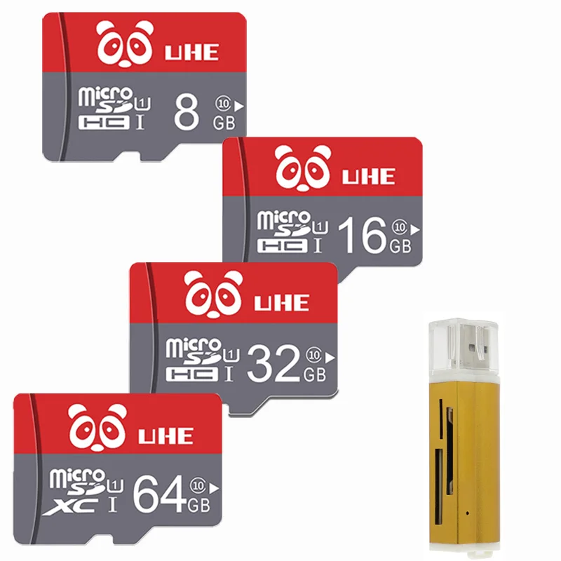 Дешевый Красный Micro SD 32 Гб карты памяти 64G class10 вспышки microsd карт 16 GB 8 GB 4 GB tf карты с card reader Мини Подарки