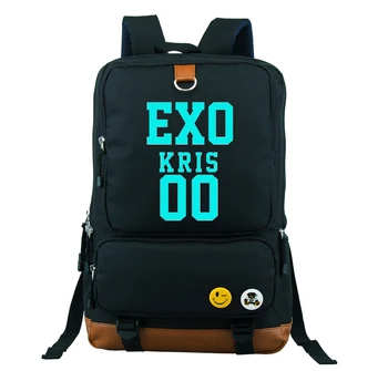 

EXO Kris Fans Backpacks Children Bagpack Teenages Gifts Unisex Cartoon Shoulder Bag Students Rucksack Kids Travel School Bags