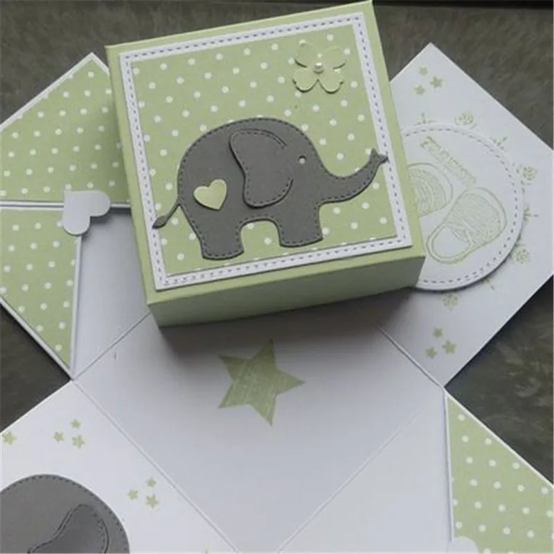 

GJCrafts Elephant Animal Metal Cutting Dies New 2019 for Craft Dies Scrapbooking DIY Album Embossing Paper Die Cut Decoration