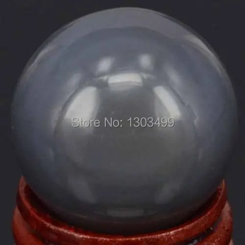 

Free Shipping Natural Stone Gemstone 30MM Gray Agate Sphere Crystal Ball Chakra Healing Reiki Stone Carving Crafts