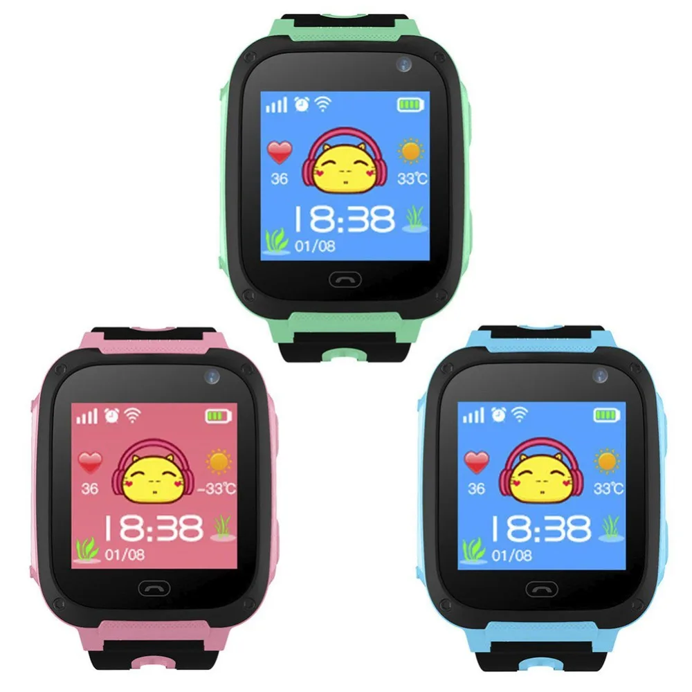 Smart Kids Watch Camera LBS Monitor Positioning Dial SOS Locator Waterproof Children Smart watch for Baby safe