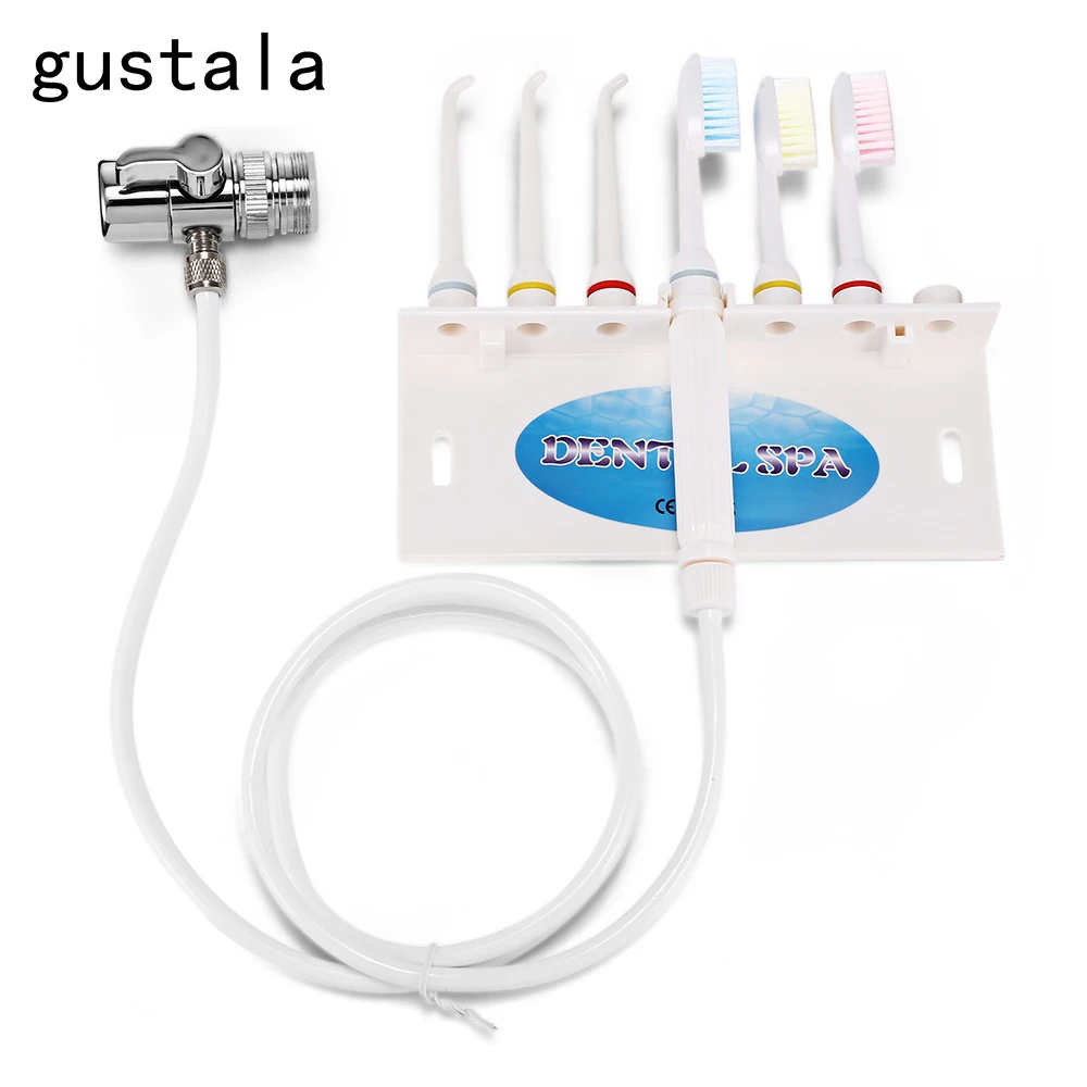 

gustala Portable Dental SPA Oral Irrigator Water Jet Teeth Care Toothbrush Set SPA Cleaner Teeth Whitening Toothbrush Cleaning