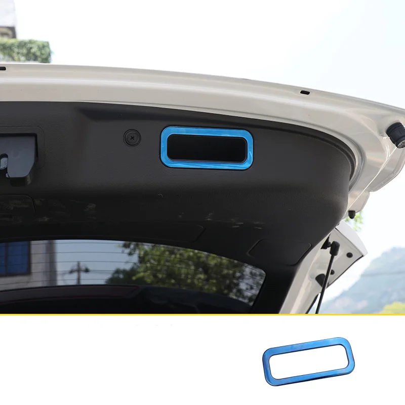 

lsrtw2017 blue stainless steel car tail door handle frame trims for changan cs75 2018 2019