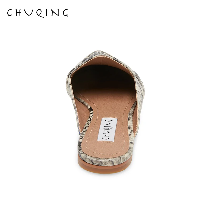 CHUQING/2019 г. модная женская обувь на плоской подошве модные уличные тапочки из