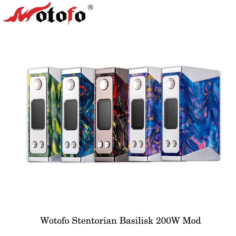 Электронная сигарета Wotofo Stentorian Basilisk 200 Вт мод 510 нить Vape коробка чип Смола