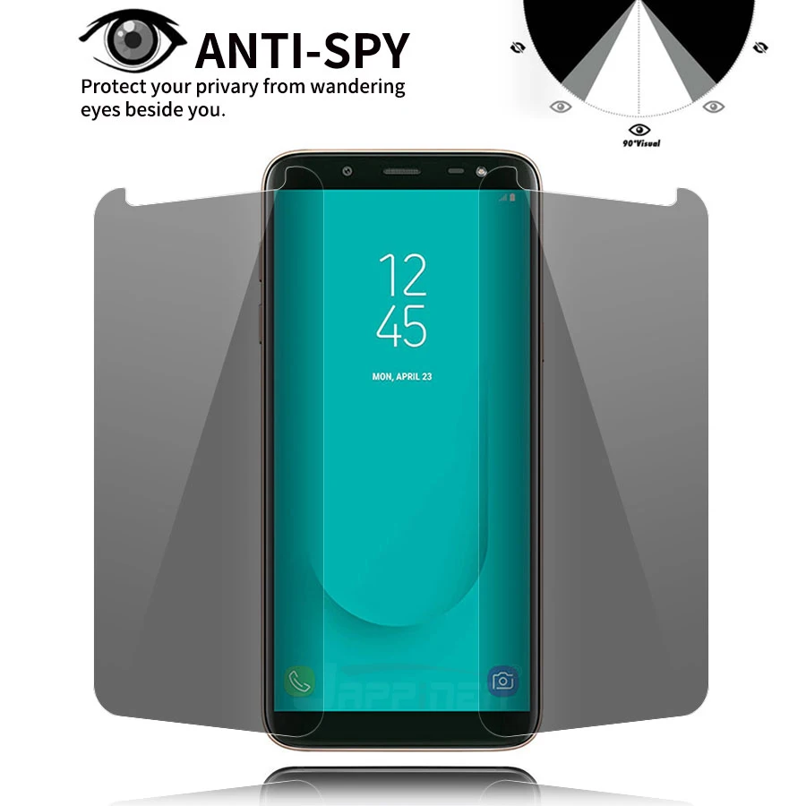 

Privacy Tempered Glass For Samsung Galaxy J6 J8 A7 A9 A6 A8 Plus 2018 A8 Star A3 A5 A7 2017 Anti-Spy Screen Protector Film