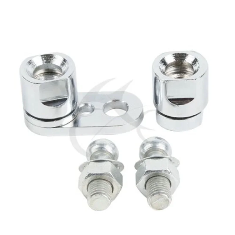 

Motorcycle Chrome Front Turn Signal Swivel Assembly Set For Harley Fat Boy FLSTF 90-17 16 FXR FXRS FXLR 1988-2018