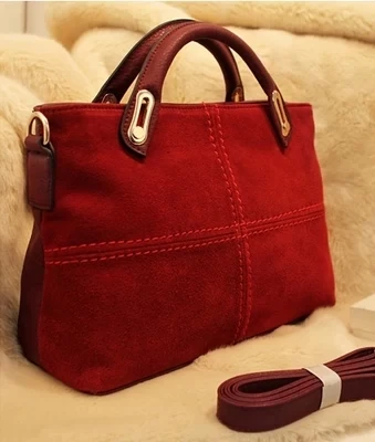 Free shipping New 2014 Handbags Vintage Classic Leather Women Handbag Red Totes Women Messenger Bags Shoulder Bag