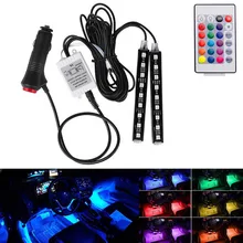 12 В автомобильный светильник s водонепроницаемый 2 шт. гибкий светодиодный светильник с полосками для декора салона автомобиля торшер комплект для стайлинга автомобиля