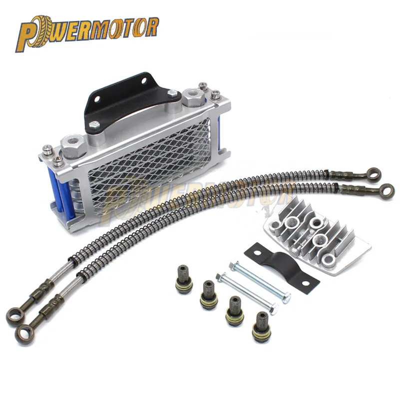 

Motorcycle Oil Cooling Cooler Radiator Oil Cooler Set For 50cc 70cc 90cc 110cc 125cc 140cc Horizontal Engine Chinese Made