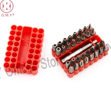 OMY 33pcs Screwdriver Security Bit Set Torx Tamper Screws Hex Key Phillips Slotted Tri-Wing Car Repair Screwdriver Hand Tool Kit