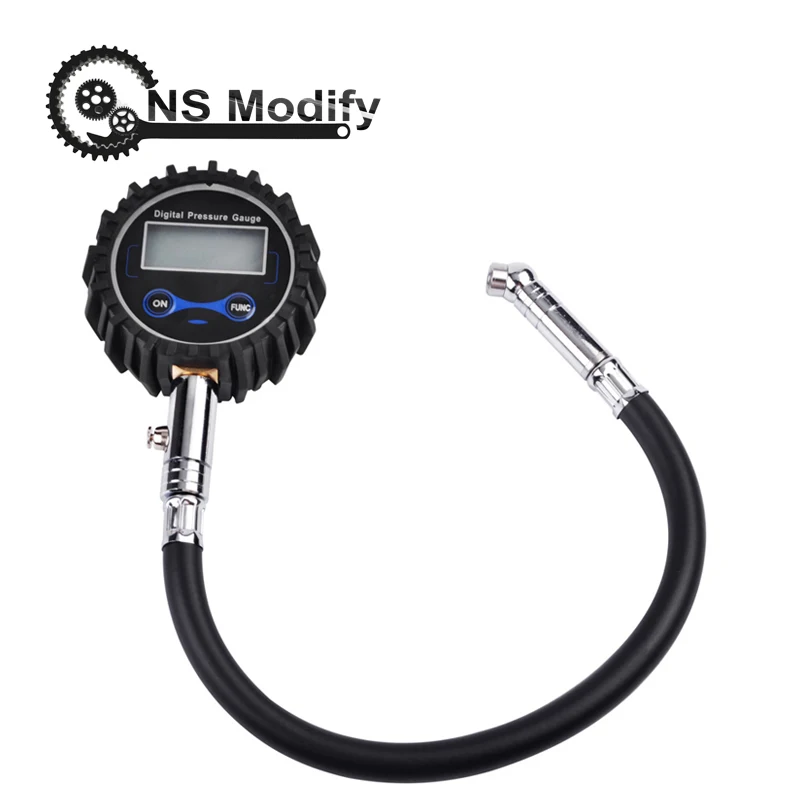 

NS Modify LCD Digital Tire Tyre Air Pressure Gauge Tester For Car Auto Motorcycle Bike PSI Meter Tester Tire Pressure Gauge