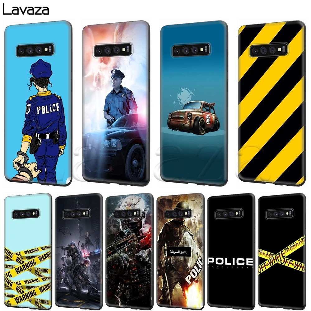 

Lavaza Police Symbol Soft Silicone Case for Samsung Galaxy S6 S7 Edge S8 S9 S10e Plus A3 A5 A6 A7 A8 A9 J6 Note 8 9 2018