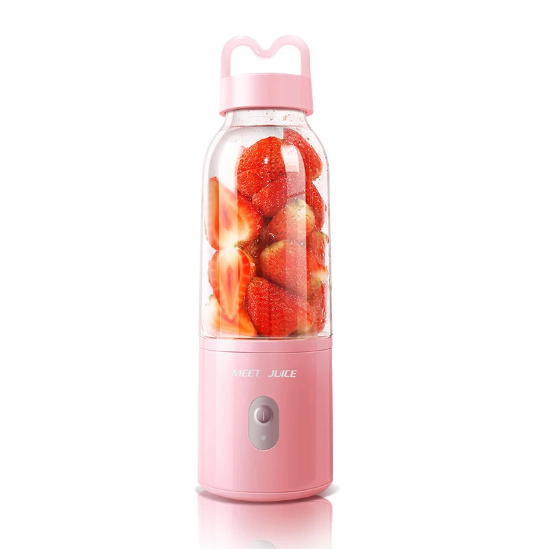 

Small Blender, Portable Juicer Cup- USB Recharge Personal Small Juice Fruit Mixer Bottle- Electric Smoothie Mixing Machine
