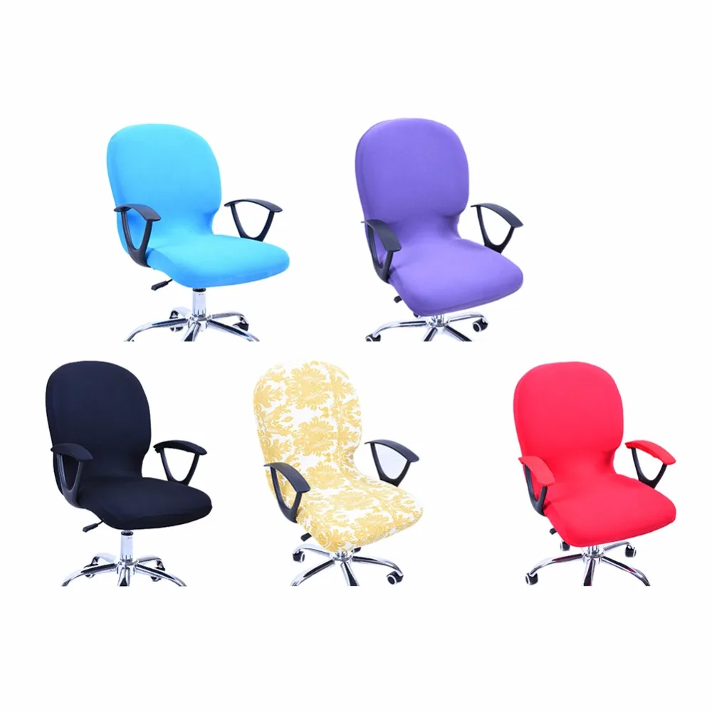

5 Colors Office Computer Chair Cover Spandex Covers for Chair Fabric Lycra Chair Stretch Case to Fit Office Swivel Chairs Covers