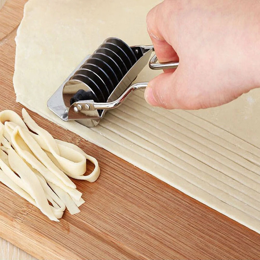Инструмент для выпечки из нержавеющей стали лапша шаллот Spaetzle для кухонной ручной нескользящей ручки пресс-машина нож для резки лапши