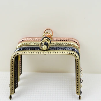 

5 pcs 8.5cm 11cm 13cm 15cm Many Colors Metal DIY Wholesale Handbag Accessories Sewing Coin Purse Frame New Obag Frame Handles