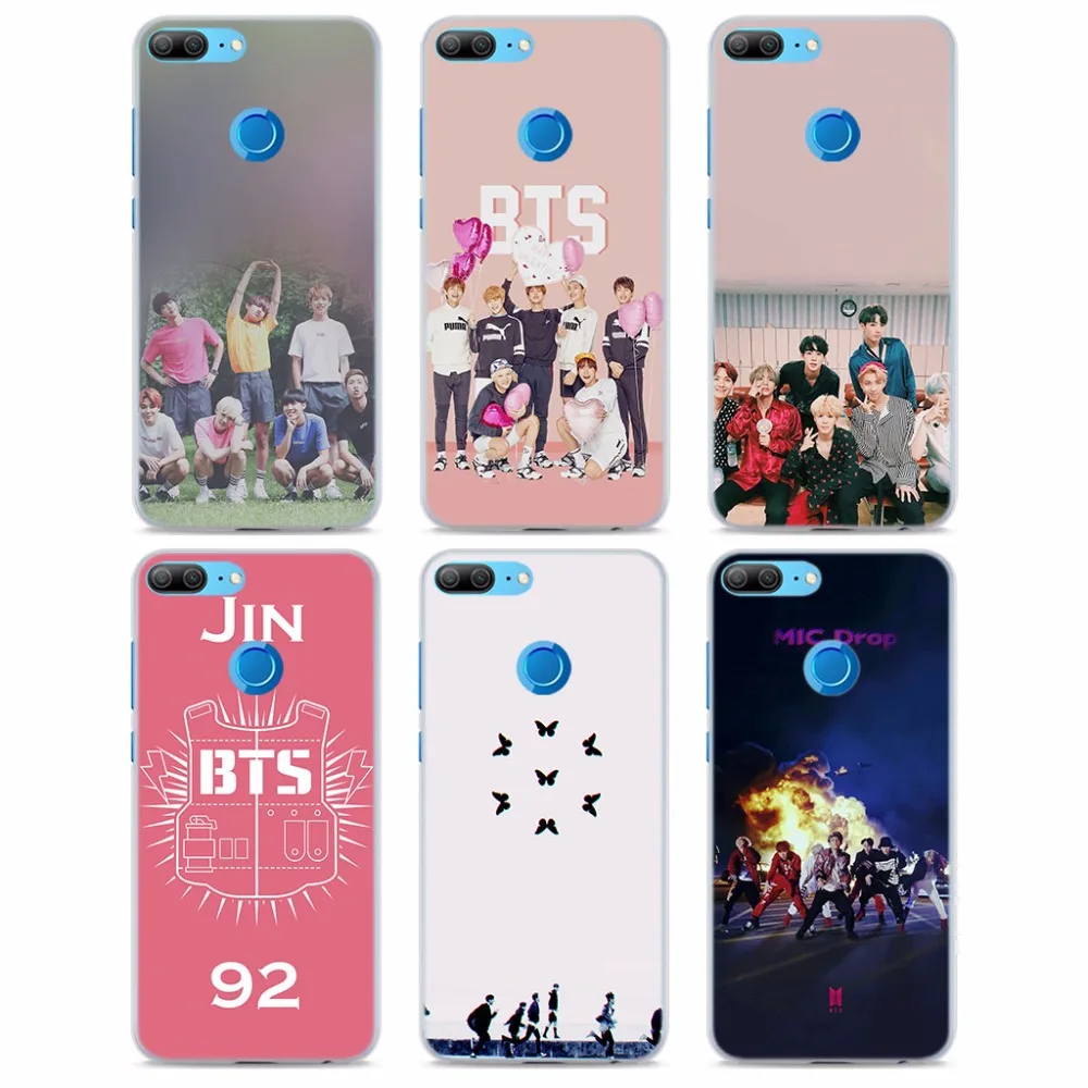 

Bts Wings bantang Pattern Transparent hard back Case Cover for Huawei Honor 6X 7X 7S 7A 9 Lite 10 8 Lite 6C Pro