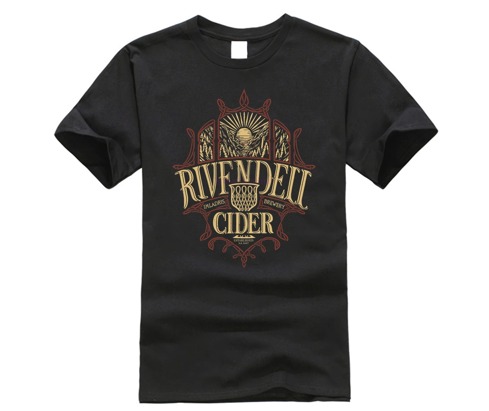 

Rivendell Cider Lord Of The Rings Themed Drinking Comedy T-shirt Men