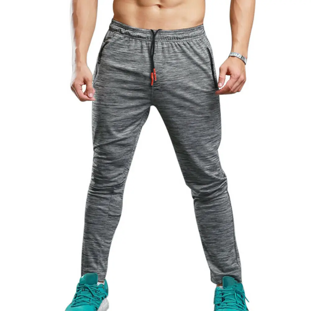 Fashion Men's Slim Joggers Trousers Hot Summer Sport Running Pants Gym Fitness Elastic Jogging Skinny Simple Sweatpants M-3XL