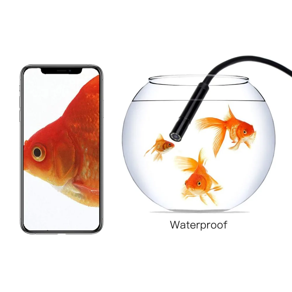 

WIFI USB Endoscope Camera Rigid Cable WIFI USB Pipe Inspection Borescope Camera for Android for iPhone for IOS