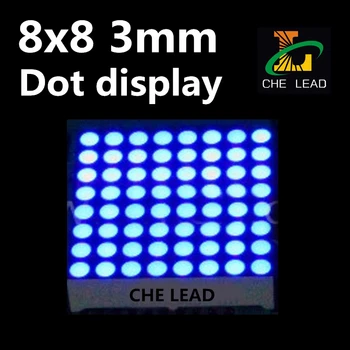 

8*8 Blue 3mm highlight LED 32*32mm dot matrix display module 8X8 dot matrix module common anode